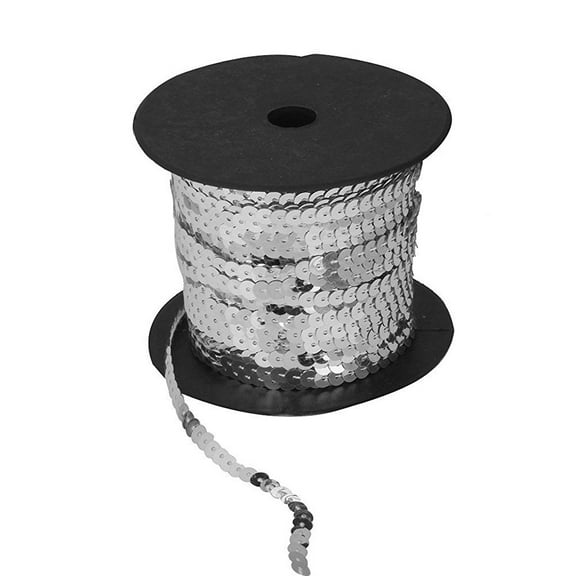 GETAJGHSD DIY Attire Artists Silver Flat Sequins for Embroidery and Crafts 1Pcs