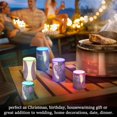 thumbnail image 7 of Cat Sunglasses Purple Flameless Candles&nbsp;LED Lights Battery Operated Candles with Remote and Timers Flicker Lights Votive Set of 2, 7 of 7