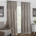 thumbnail image 1 of Light Filtering Rod Pocket Panel Window Curtain - 84 Inch Length 42 Inch Width - White - Machine Washable Soft Polyester Drapes For Bedroom Living & Dining Room By Achim Home Decor, 1 of 4