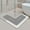 Gray, variant on Bxaolu Bathroom Rug, L-Shaped Bath Mat, Non-Slip Corner Shower Mat, Water Absorbent Soft Bath Rug, Washable Rug Carpet for Square Shower, Tub, Bath Room(31" x 31" x 15.75", Gray)