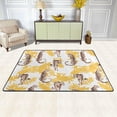 thumbnail image 2 of SKYSONIC 36x24in Tropical Jungle Leopards Area Rug, Non-Slip Floor Carpet for Indoor Living Dining Room Bedroom, 2 of 7