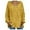 Yellow, variant on Sweaters for women Women Fashion Knitted Solid Long Sleeve V Neck Cardigan Tops Loose Sweater christmas sweater women