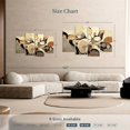 thumbnail image 3 of Elephant Stock Abstract Earth Tone Swirls Wall Art - Horizontal Multi Panel Canvas - Living Room Wall Decor - Abstract Multi Panel - Beige And Brown Decor - 68" x 42", 3 of 4