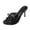 Shoes # A02 Black, variant on Womens Square Toe Heels Polka Dots Dressy Casual Elegant Open Toe High Heel Mules Fashion Summer Party Wedding Prom Dress Shoes