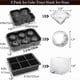 thumbnail image 5 of Set Of 3, Ice Cube Tray With Lid Refrigerator Silicone Ice Cube Mold, 6 Ball Ice Cube Tray, 4 Diamond Shaped And 6 Ice Trays, Reusable Whiskey Ice Mol, 5 of 5