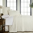 thumbnail image 6 of Homthreads - Beckett Bedspread Set -King Bedspread + Two King Pillow Shams - Microfiber Jacquard - Damask Scroll - Cream - Bedspread Size (120 x 118 in.) and Pillow Sham Size (36 x 20 in.), 6 of 6