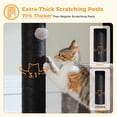 thumbnail image 6 of PEQULTI 58" Large Cat Tree with Spacious Hammock and Huge Condo Cat Tower for Indoor Cats Black, 6 of 8