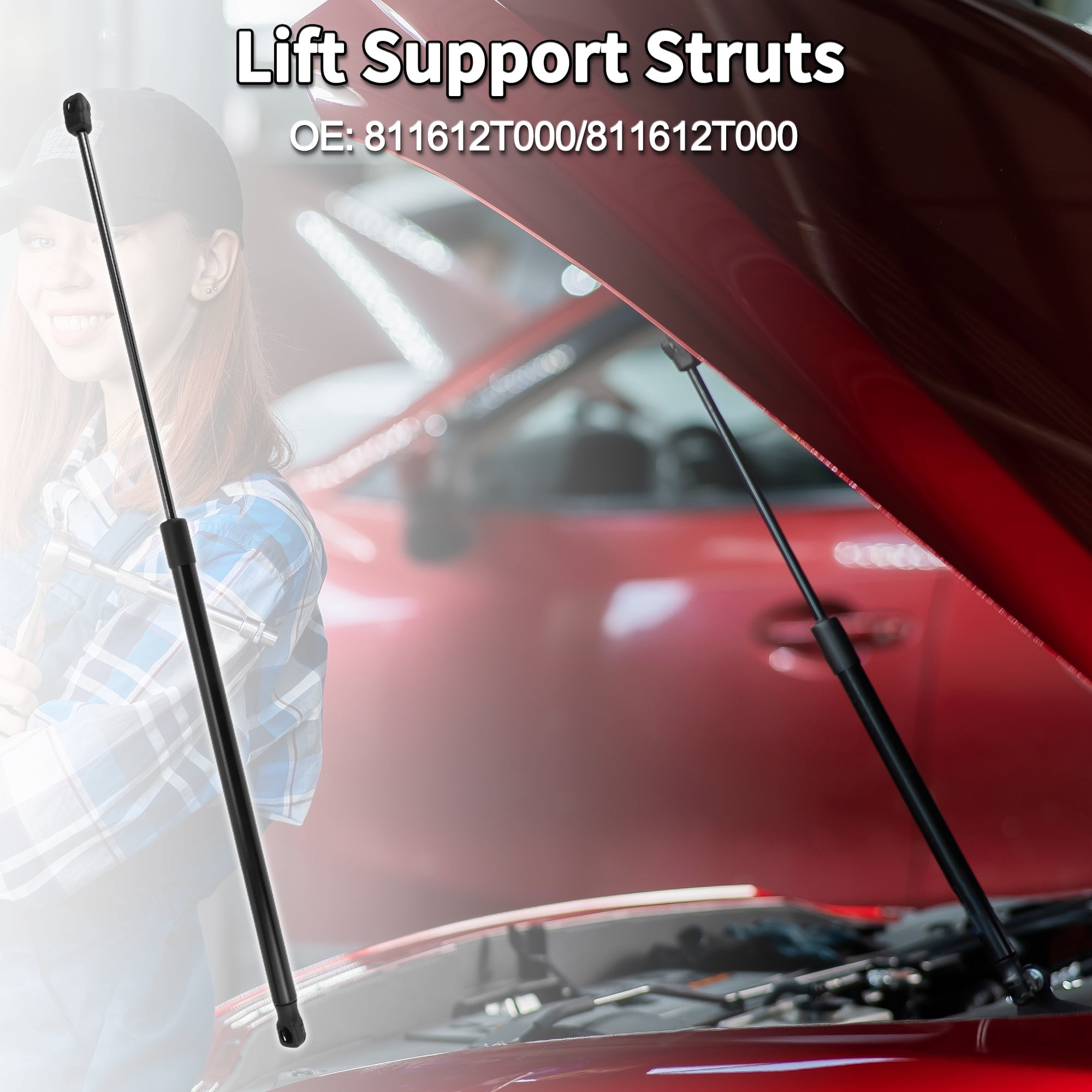 Unique Bargains Lift Supports for Kia Optima 2011-2015 Front Hood Gas Spring No.811612T000