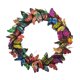 thumbnail image 5 of Corona de primavera artificial redonda para decoración del hogar, flores decorativas para colgar en la pared. 10CM, 5 of 9