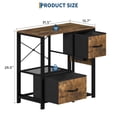 thumbnail image 2 of 20-29 Gallon Fish Tank Stand with Power Outlets, Heavy Duty Metal and Wood Aquarium Stand with 2 Drawer and Sturdy Legs, 2 of 6