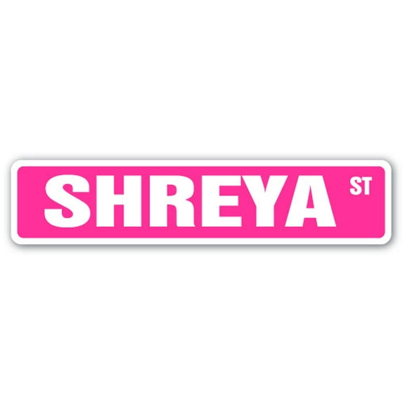 SHREYA Street Sign Childrens Name Room Sign | Indoor/Outdoor |  24" Wide