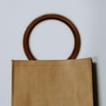 thumbnail image 3 of Poignée de Sac Ronde, Poignées en Bois de Remplacement Poignée de Sac Ronde Poignée de Sac Lisse Poignées Décoratives pour Pailles Sacs à Main en Toile de Plage Fabrication Brun Foncé, 3 of 8