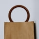 thumbnail image 1 of Asas de Bolso BLESIY Redondas de Madera Marron Oscuro, 1 of 8