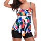 thumbnail image 3 of Traje de baño de dos piezas con tiras en la espalda y estampado conservador para mujer Traje de baño Fridja  nalpqowj55305, 3 of 7