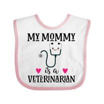 Inktastic Veterinarian Mommy Vet Boys or Girls Baby Bib