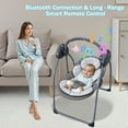 thumbnail image 5 of KFeng Baby Swing for Newborns Electric Motorized Infant Swing,Bluetooth Music,Remote,Gray, 5 of 10