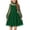 Dark Green, variant on Arshiner Girls Dresses Contrast Mesh Puff Long Sleeve Mock Neck Formal Party A Line Short Tulle Dres