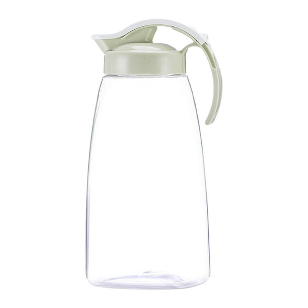 EeaseMX Recipiente para almacenar bebidas, jarra de agua fría y caliente, jarra de plástico para jugo, tetera doméstica, tamaño L (verde)