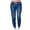 Dark Blue, variant on Women's Jeans High Rise Plus Size Bootcut Lace Up High Elastic Washed And Closed Leg Casual Denim Pants
