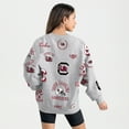 thumbnail image 2 of Women's Gameday Couture Gray South Carolina Gamecocks Always on Repeat Fleece Sweatshirt, 2 of 4