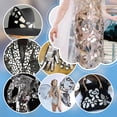 thumbnail image 6 of 240pcs 8 Styles Sew On Mirror Pieces Mirror Rhinestones Irregular Acylic Mirror Beads with Hole Flat Back Mirror Pieces DIY, 6 of 7