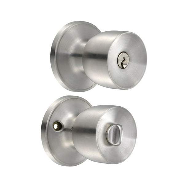 Cerradura de pomo (copa) para baño, acero inoxidable Lock Lock 20PO