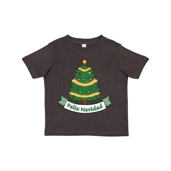 Inktastic Feliz Navidad Tree with Banner Boys or Girls Toddler T-Shirt