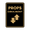 Black Gold, variant on Signs ByLITA Portrait Round Props Check-In/Out Door or Wall Sign Easy Installation | Directing Artists & Co-Workers | Music | Concert | Festivals Sign (Black) - Small