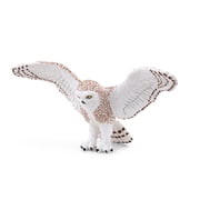 Papo Flying Snowy Owl Hand Painted Figurine - Heirloom Quality Collectible (50304)