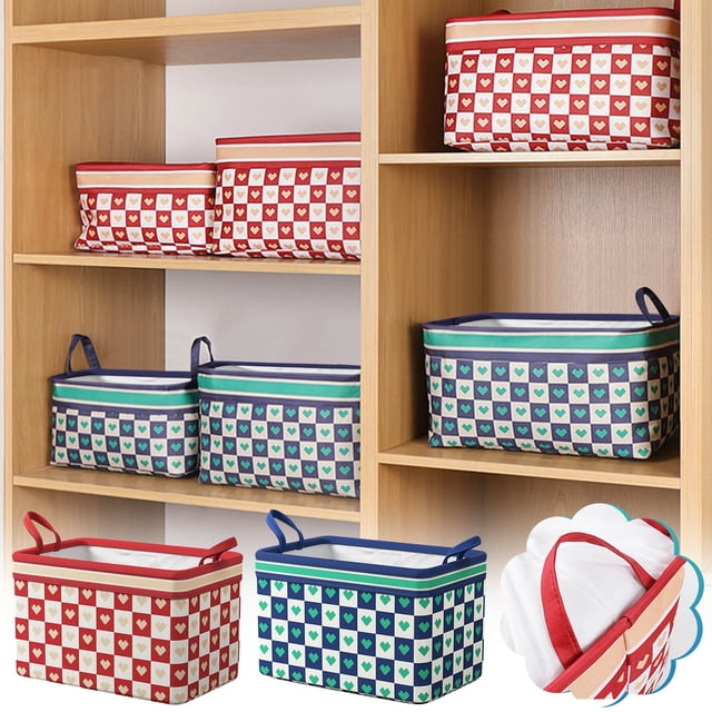 Xihbxyly Bolsas para Guardar Ropa, Gran Capacidad, Organizadores de Armario Plegables, Asas Reforzadas, Tela Gruesa y Duradera, para Dormitorio, Ático, 3 Tamaños, Capacidad de 17 a 37 Litros