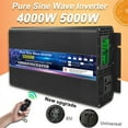 thumbnail image 2 of Pure Sine Wave Power Inverter 4000W 5000W DC 12V 24V 48V To AC Inverter Remote Control Solar Car Inverter Transformer Converter ,Wide Usage, 2 of 6
