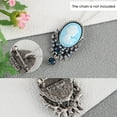 thumbnail image 3 of Vintage Inspired Crystal Rhinestone Victorian Lady Cameo Brooch Pin Maiden Flower Pendant, 3 of 6