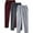 Wine, variant on Mens Sweatpants with Zipper Pockets and Drawstring, 3 Pack Active Tech Joggers for Men