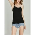 thumbnail image 3 of ZAXARRA Women Padded Tank Tops Modal Strap Tops Camisole Push up Bra Vest Tank, 3 of 5