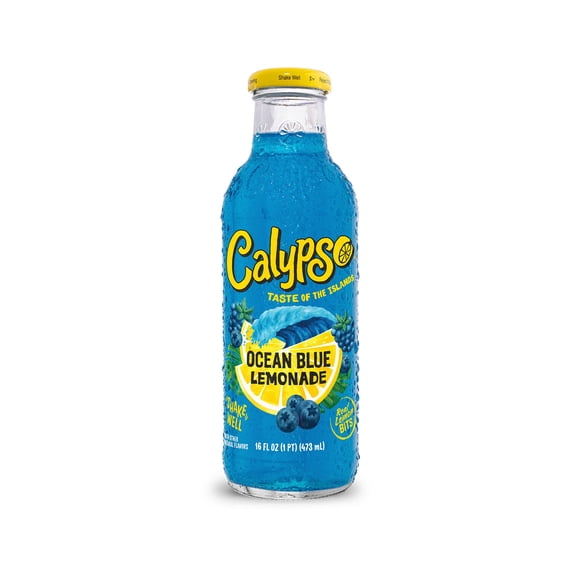 Calypso Lemonade, Ocean Blue, 16oz (Pack of 12)