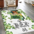 thumbnail image 2 of St. Patrick's Day Area Rugs 4'x6', Washable Small Throw Rugs for Office Bathroom, Lucky Shamrocks Boots Books Green Plants Indoor Outdoor Rug Non-Slip Low Pile Carpet Runner Reversible Floor Mats, 2 of 8
