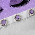 thumbnail image 4 of Castle Fairy Eyelash Blackout Curtains Set of 2 (52x84 Each),Glitter Print Window Curtains, 4 of 6