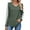 Green, variant on UVN Long Sleeve Shirts for Women Fall V Neck Lace Blouses Casual Dressy Tunic Pullover Sweaters Tops