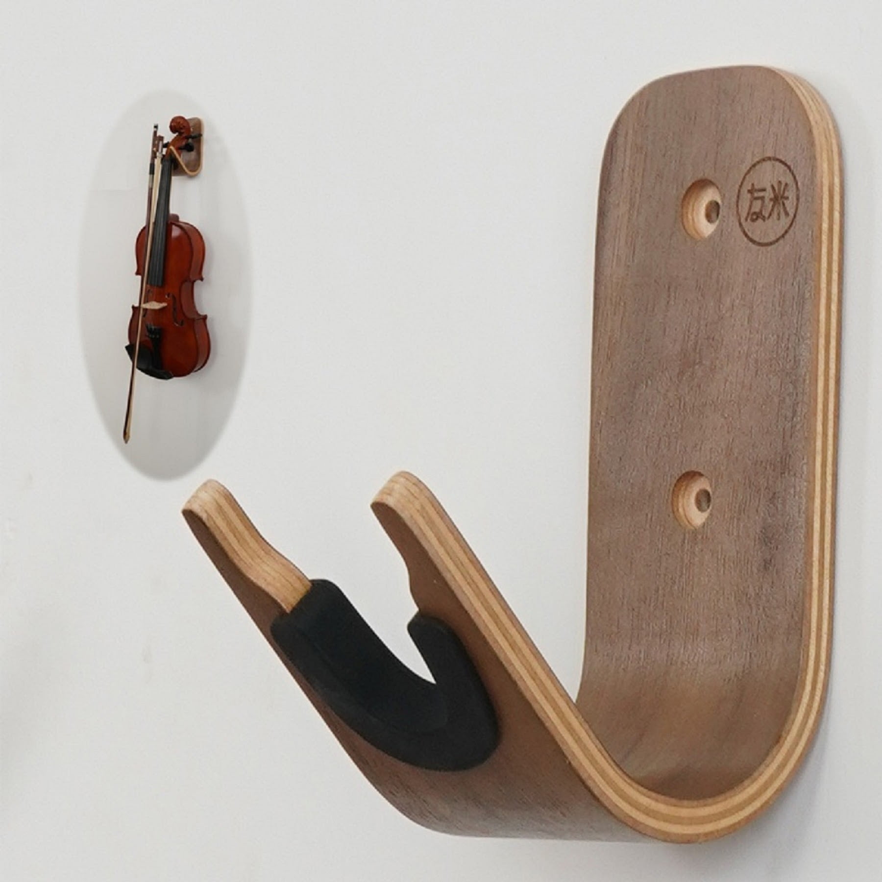 Guitar Wall Mount Hanger Holder Bracket Hook Ukulele Wood Stand Violin
