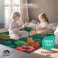 thumbnail image 4 of ODIKA 4'x6' Machine Washable Non-Slip Area Rug, Exotic Jingle Jungle Tropical Leafy Artistic High Traffic Rug, Green, 281806, 4 of 5