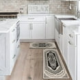 thumbnail image 3 of Boho Style Kitchen Rugs and Mats Set of 2, Country Rustic Farmhouse Kitchen Rugs, Non-Slip Washable Kitchen Mat for Front Sink Bohemian Farmhouse Kitchen Decor17x30+17x47Inch, 3 of 6