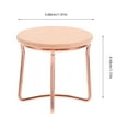 thumbnail image 2 of Shisuyan Table Basse en Bois et Métal pour Thé, Ornement de Maison de Poupée, Table d'Appoint, Mini Meubles de Maison, 2 of 8