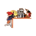 thumbnail image 2 of HaiSphere Vintage Halloween Wooden Door Corner Decoration, Retro Witch Haunted House Pumpkin Black Cat Print Door Frame Ornament for Indoor Home Halloween Party Spooky Holiday Decor,B, 2 of 4