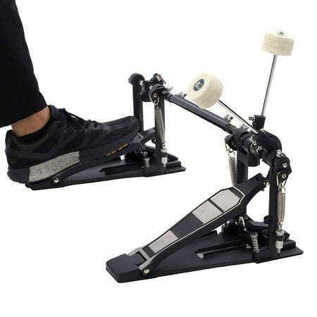 Akozon Drum Kick Percussion, Jazz Drum Pedal, Drums Pedal Double Bass Dual Foot Kick Percussion Drum Set Accessories, Drum Set Pedal, Drums Pedal Double Drum