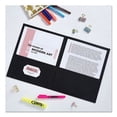 thumbnail image 3 of Two-Pocket Folder, 40-Sheet Capacity, 11 X 8.5, Black, 25/box | Bundle of 5 Boxes, 3 of 7