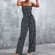 thumbnail image 4 of Moda mujer verano Casual Sexy sin mangas vendaje tubo Top estampado monos Fridja  alkflakhf36053, 4 of 7