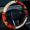 thumbnail image 2 of Seven Starred Iadybird 14.5 Inch Printing PVC Leather Car Wheel Cover Steering Wheel Covers Auto Accessories, 2 of 6