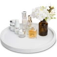 thumbnail image 5 of MyGift 16-inch White Round Cement Vanity Tray for Jewelry, Toiletries and Cosmetic, 5 of 7