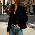 thumbnail image 3 of cocolona Puffer Vest for Women Stand Collar Zipper Snap Sleeveless Jacket Casual LightWeight Winter Warm Outerwear, 3 of 7