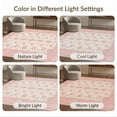 thumbnail image 7 of ODIKA 2'x3' Ultra-Soft Accent Mat, Princess Floral Motif With Vintage Scroll Border Arrangement None Washable, Bare feet friendly, Easy Care Indoor rug for Bedside, Footrest, 7 of 7